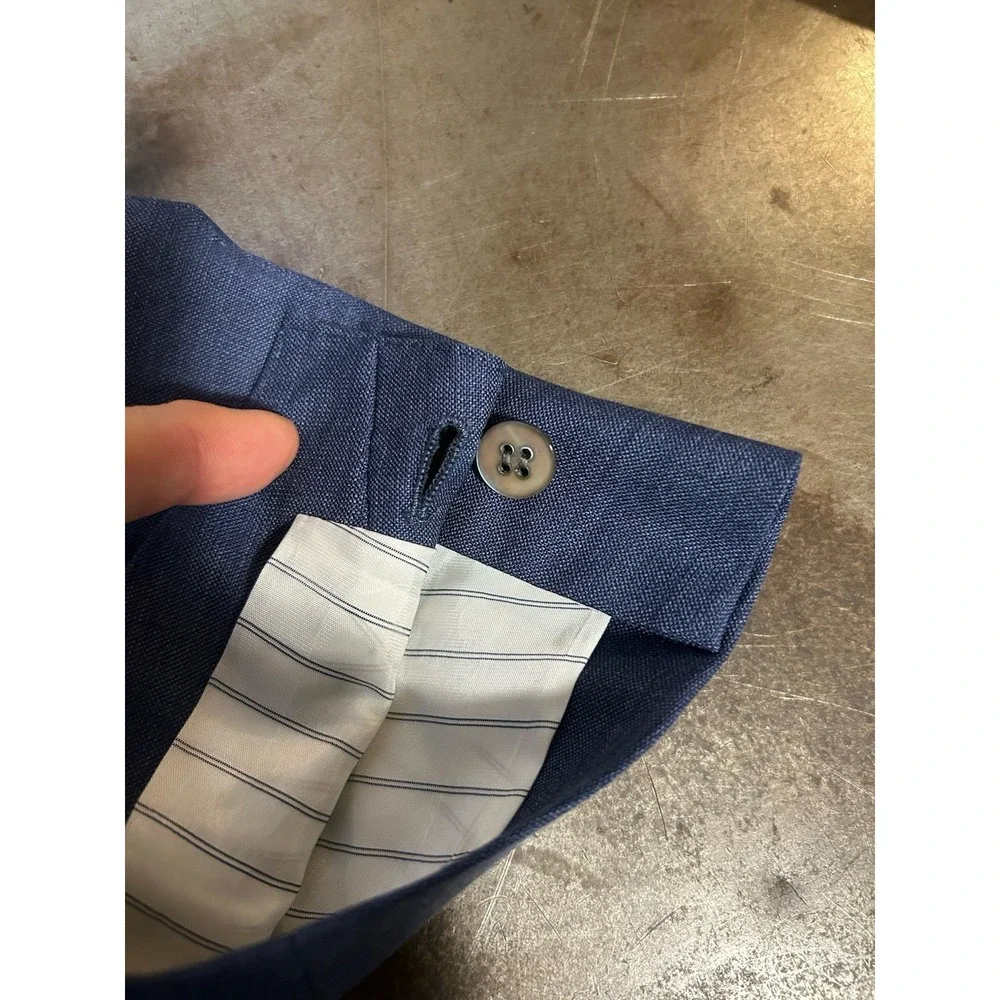 SuitSupply Lazio Blazer Jacket Wool  Mens 38S Slim Blue Vitale Barbaris Canonico